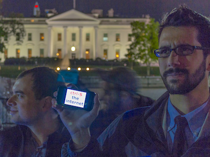 FCC protest at the White House