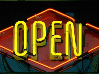 Neon open sign